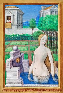 Bathsheba beim Baden, Jean Bourdichon, 1498-1499
