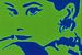 Audrey in Grün und Blau. von Ineke de Rijk