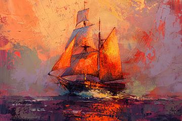 Zeilschip van Poster Art Shop
