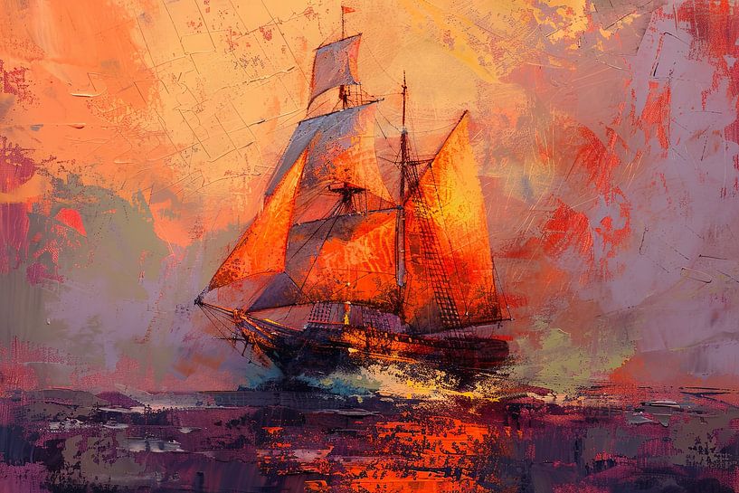 Sailing ship by Poster Art Shop