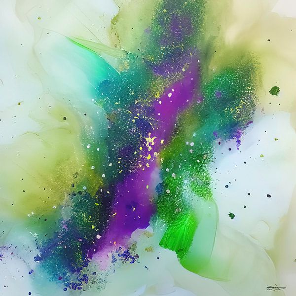 painting acrylic pouring. by Gelissen Artworks