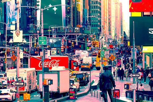 Manhattan Vibrant Bustle Ia sur Caroline Boogaard