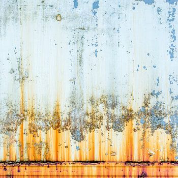 Rostig weiß und gelb