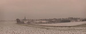 Panorama Vijlen in de sneeuw sur John Kreukniet