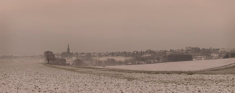 Panorama Vijlen in de sneeuw von John Kreukniet