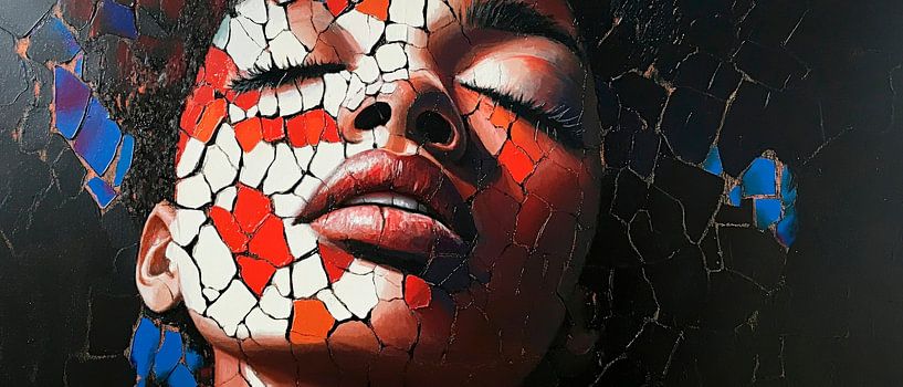 Beauté brisée aux couleurs vives par Poster Art Shop
