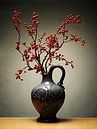 Vase with red berries by PixelPrestige thumbnail