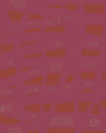 Bunte abstrakte moderne Kunst. Pop der Farben. Ziegelrot und lila Muster. von Dina Dankers