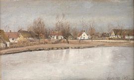 The Village Pond at Ring, Zealand, Laurits Andersen Ring