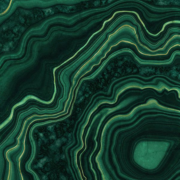 Malachiet Textuur 05 van Aloke Design