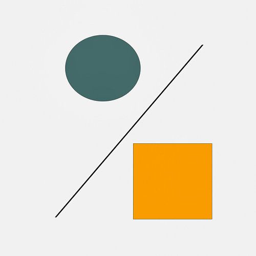 Modern geometrisch minimalistisch abstract