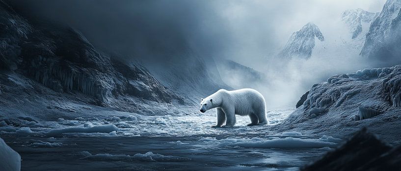 Icy habitat of the polar bear by Poster Art Shop