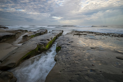 Gezeitenströmung am Riff – Sonnenaufgang in La Jolla