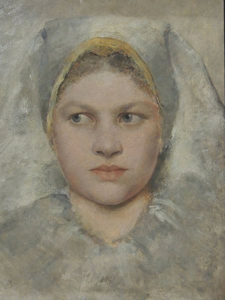 Gustav Klimt - Kopfstudie eines Mädchens von Hana von Peter Balan