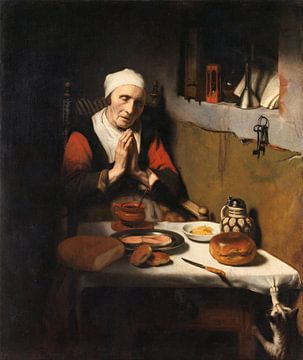 Alte betende Frau oder "Das endlose Gebet", Nicolaes Maes