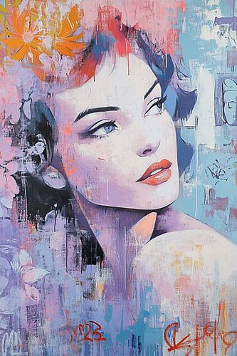 Modern Woman with a Flower by Zen and More