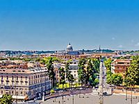 Daken en koepels in Rome