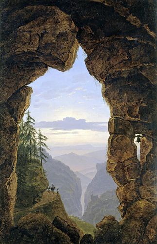 Karl Friedrich Schinkel, Gat in de Rotsen - 1818
