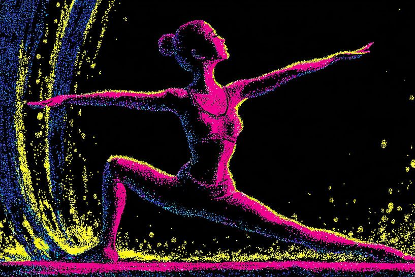 Femme Yoga par OMG Art