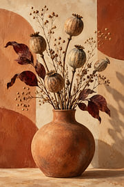 Mediterranean tranquillity in terracotta by AiArtLand