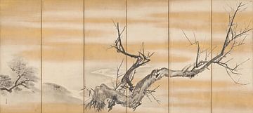 Pin, bambou et prune, Maruyama Ōkyo.