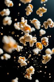 Airy popcorn explosion in the dark by Poster Art Shop