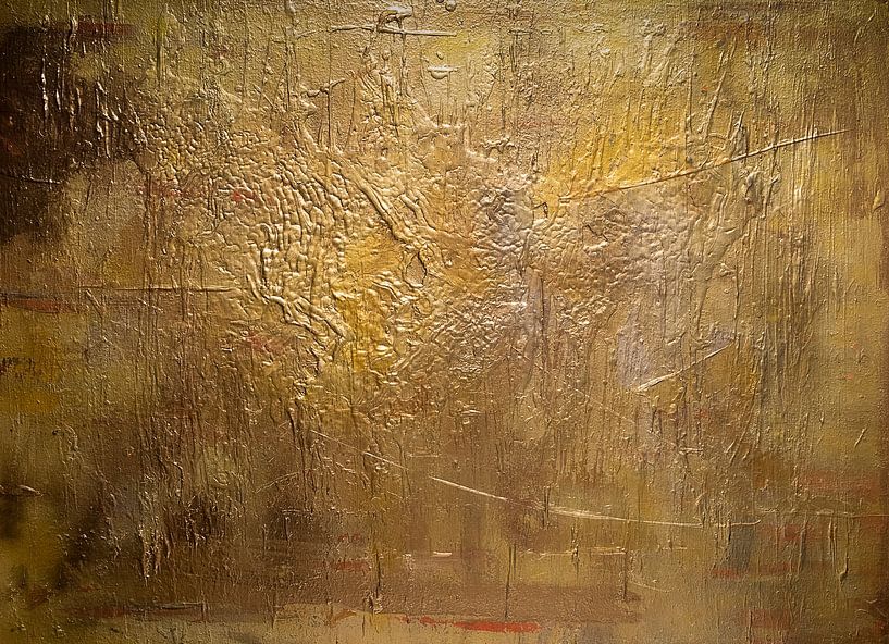 Golden composition, abstract by Sander Veen