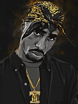 Tupac Shakur van Muh Asdar