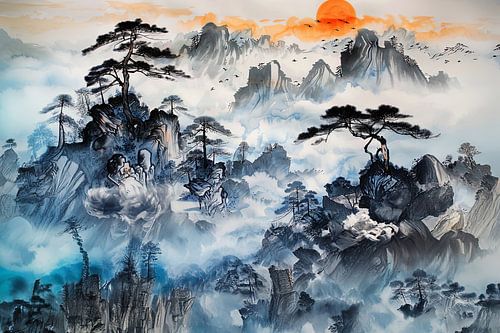 schilderachtige Japanse kunst