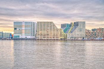 Pastelkleuren over Amsterdam