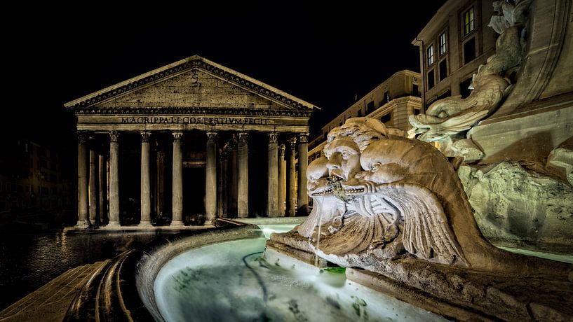 Rome - Fontana del Pantheon by Teun Ruijters