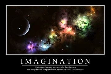 STK107125M-Imagination: Inspirerende en motiverende poster van Stocktrek Images