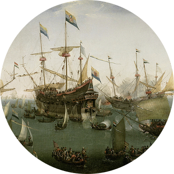 De terugkomst in Amsterdam van de tweede expeditie naar Oost-Indië, Hendrik Cornelisz. Vroom