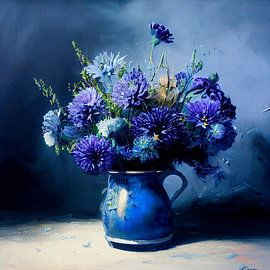 Still life of a lush bouquet of flowers. Part 2 by Maarten Knops