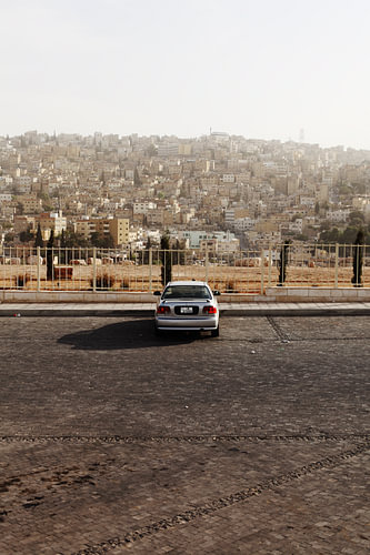 A solitary car in Amman, Jordan