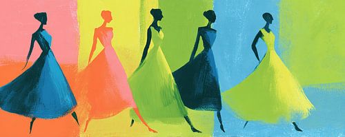 Elegant Dresses with Vibrant Colors