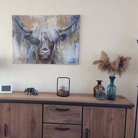 Customer photo: Highland Cow I by Atelier Paint-Ing, on canvas