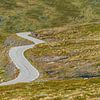 Route sinueuse en zone montagneuse. sur Axel Weidner