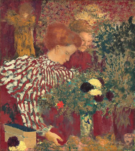 Femme en robe rayée, Édouard Vuillard par Des maîtres magistraux