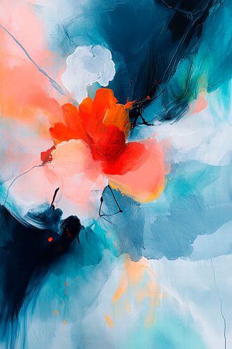 Felle explosie van kleur - Abstract