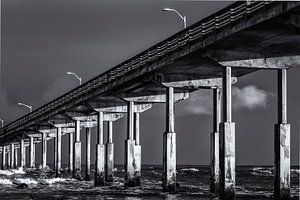 Ocean Beach Pier Monochrom von Joseph S Giacalone Photography