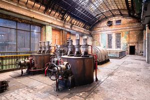 Verlassene Industrie im Verfall.