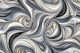 Modern abstract art print in black and white by Art & Soul Creations