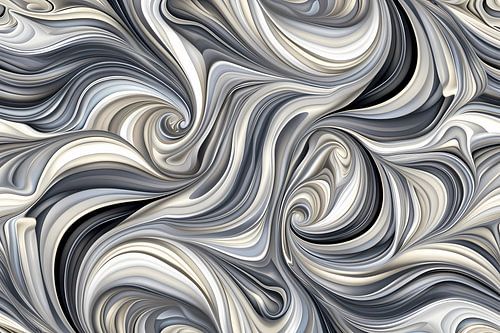 Moderne abstracte kunstprint in zwart en wit