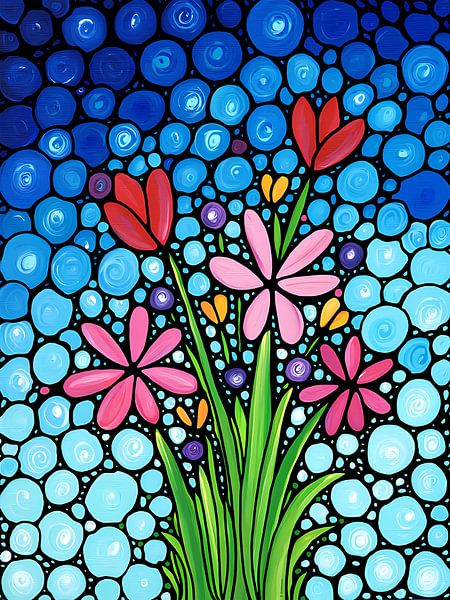 Art floral coloré par VISHAKATIAR