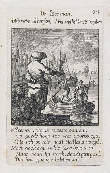 Jan Luyken, Zeeman, 1694 van Atelier Liesjes