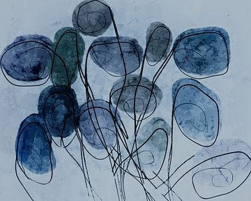 Blauer Blumenstrauß von Kay Weber