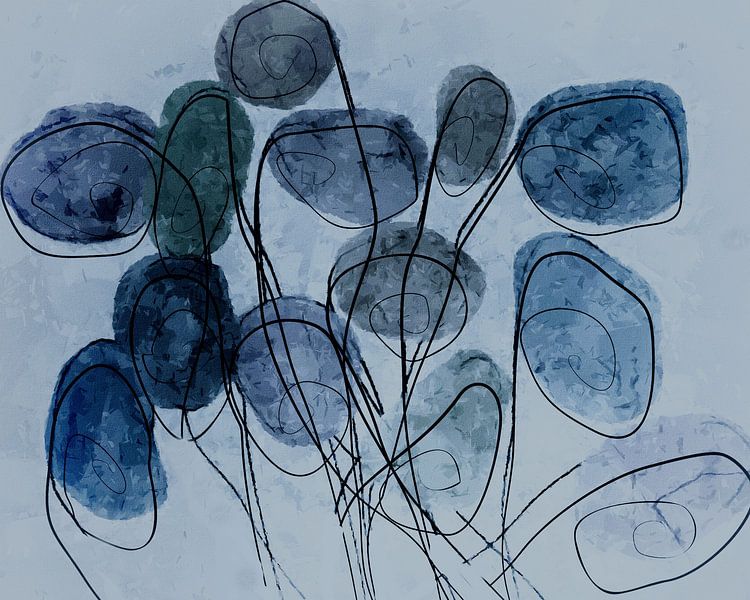 Bouquet de fleurs bleues par Kay Weber