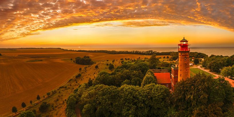Lighthouse at Cape Arkona at sunset by Markus Lange