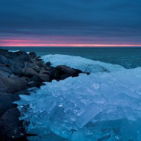 Zertrümmerndes Eis auf dem Markermeer von Hanna Verboom